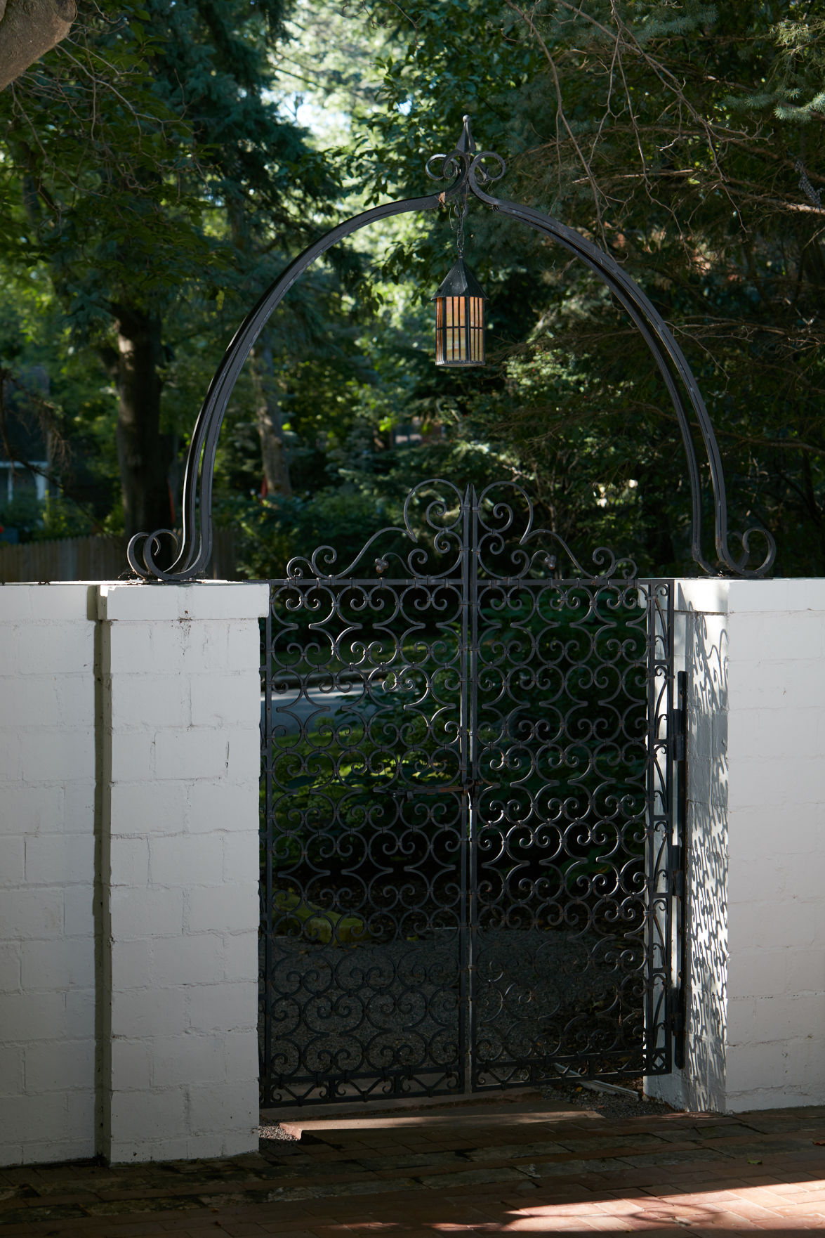 Wrought iron garden gate